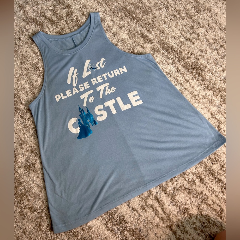 Cinderella Disney Princess Blue Tank A11